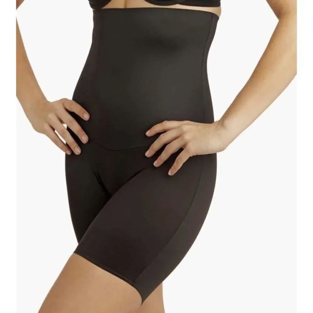 Miraclesuit Women's XL Comfy Curves Hi-Waist Thigh Slimmer Shapewear 2519